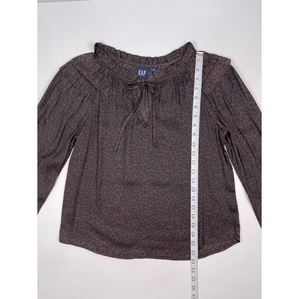GAP Small Long Sleeve Animal Print Blouse - Picture 8 of 9
